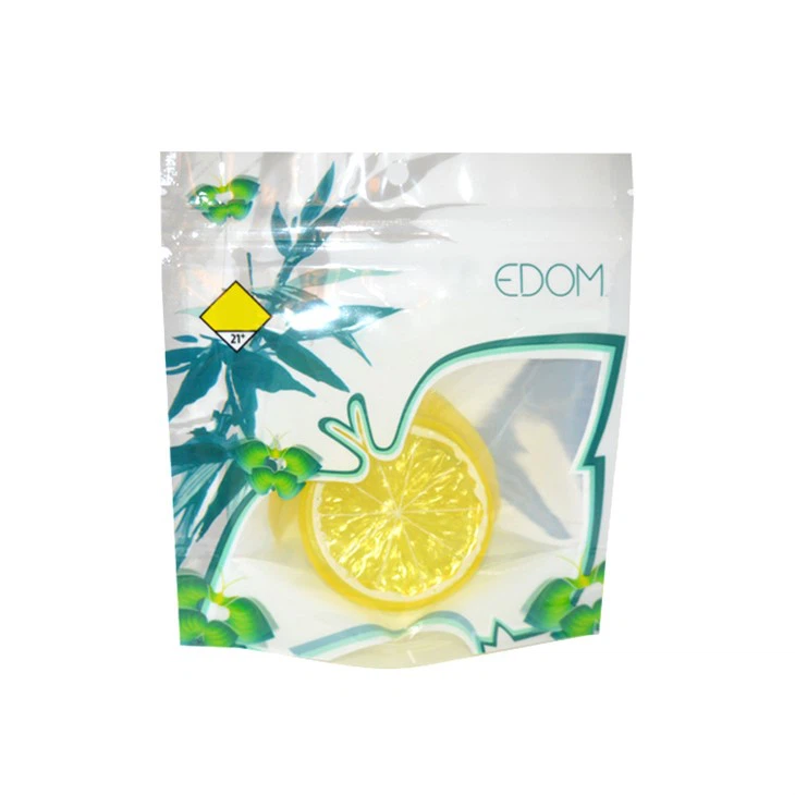 Medium Size Silver Ziplock Foil Bag Pouches , Clear Stand Up Pouches For Custom Marijuana Packaging