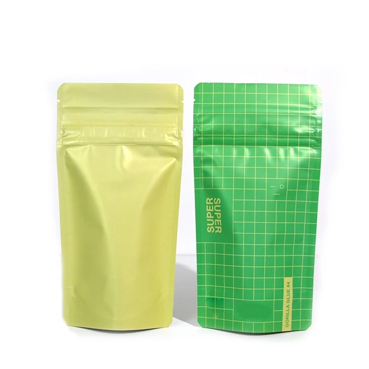 Custom 3.5g 7g 14g 28g Child Resistant Stand Up Zipper Pouch Plastic Doypack Resealable Mylar Bag